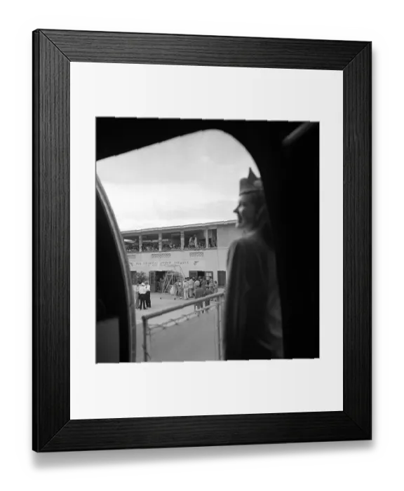 Framed Print : Pan Am. SAN JUAN, PUERTO RICO - CIRCA 1947: A Pan American Airways Stewardess Framed Print : Pan Am. SAN JUAN, PUERTO RICO - CIRCA 1947: A Pan American Airways Stewardess