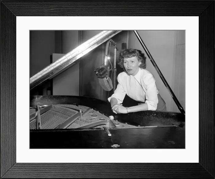 Framed Print : Anita O'Day In The Studio Framed Print : Anita O'Day In The Studio