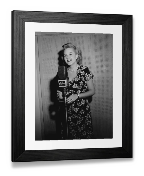 Framed Print : Singer Margaret Whiting Framed Print : Singer Margaret Whiting
