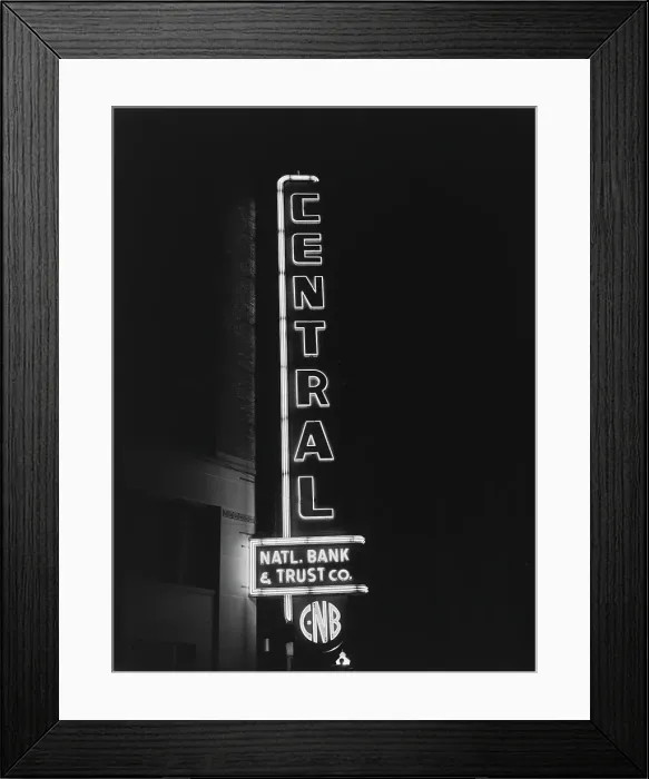 Framed Print : Central National Bank Framed Print : Central National Bank