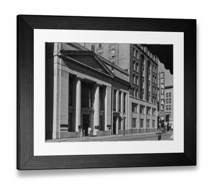 Framed Print : Central National Bank Framed Print : Central National Bank