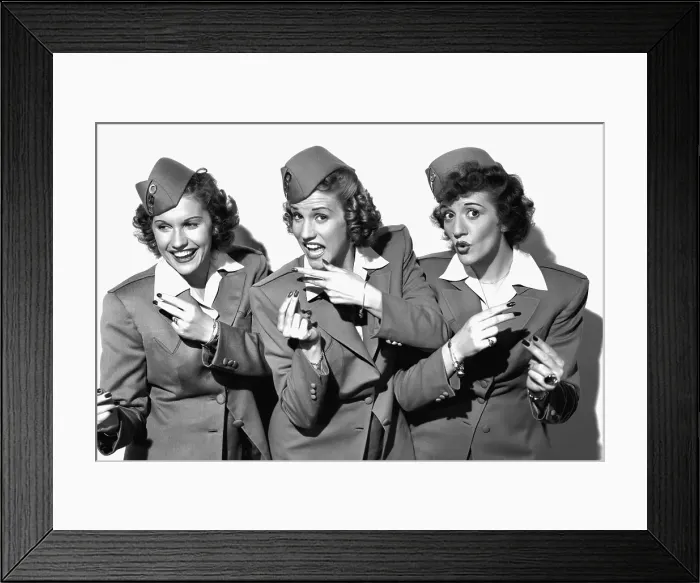Framed Print : The Andrew Sisters Portrait Framed Print : The Andrew Sisters Portrait