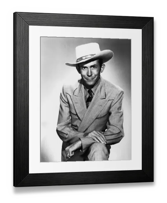 Framed Print : Hank Williams Portrait Session Framed Print : Hank Williams Portrait Session