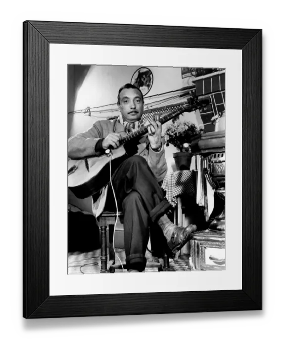 Framed Print : Django Reinhardt Performing