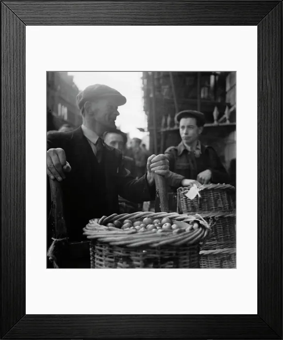 Framed Print : London Markets, 1940s Framed Print : London Markets, 1940s