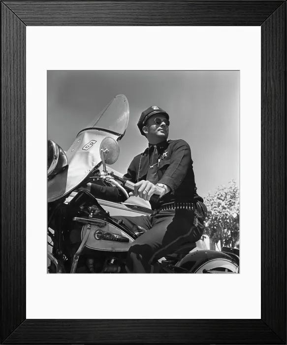 Framed Print : Cycle Cop. A motorcycle policeman, US, circa 1948 Framed Print : Cycle Cop. A motorcycle policeman, US, circa 1948