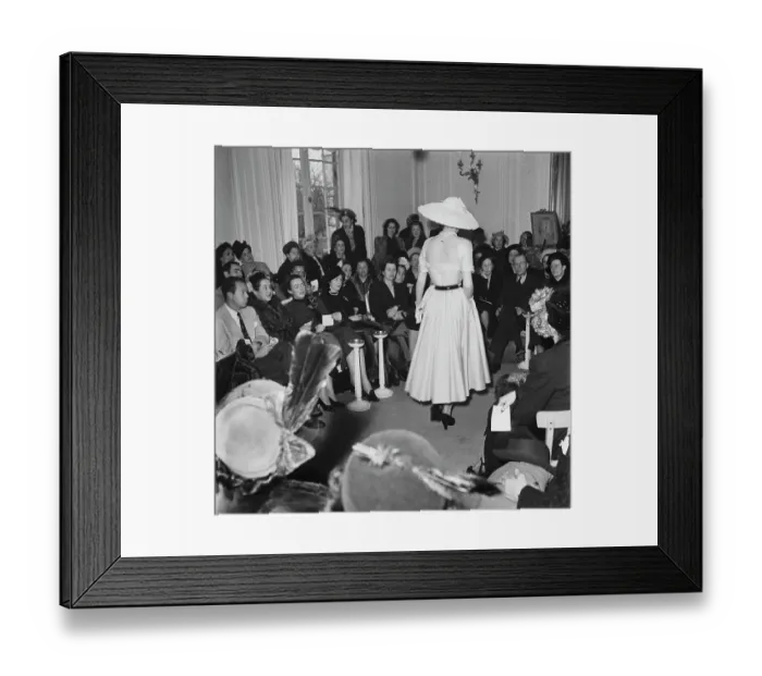 Framed Print : Christian Dior Summer 1948 Fashion Show Framed Print : Christian Dior Summer 1948 Fashion Show