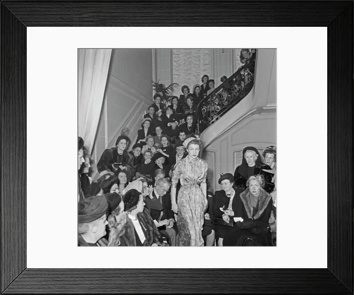 Framed Print : Christian Dior Summer 1948 Fashion Show Framed Print : Christian Dior Summer 1948 Fashion Show