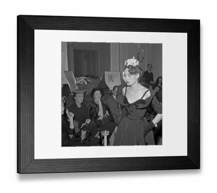Framed Print : Christian Dior Summer 1948 Fashion Show Framed Print : Christian Dior Summer 1948 Fashion Show