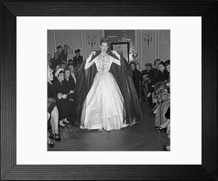 Framed Print : Jacques Fath Summer 1948 Fashion Show Framed Print : Jacques Fath Summer 1948 Fashion Show