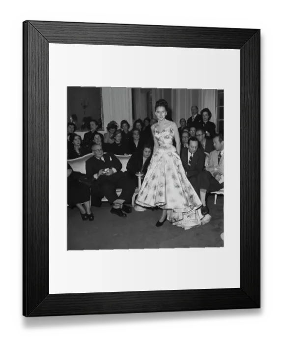 Framed Print : Christian Dior Summer 1948 Fashion Show Framed Print : Christian Dior Summer 1948 Fashion Show
