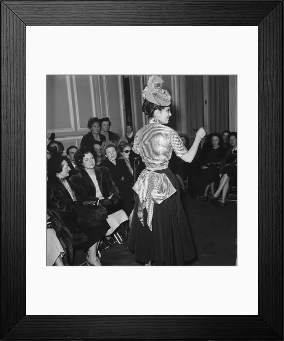 Framed Print : Jacques Fath Summer 1948 Fashion Show Framed Print : Jacques Fath Summer 1948 Fashion Show