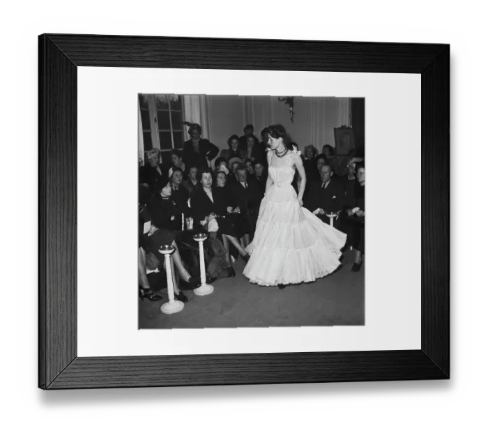 Framed Print : Christian Dior Summer 1948 Fashion Show Framed Print : Christian Dior Summer 1948 Fashion Show