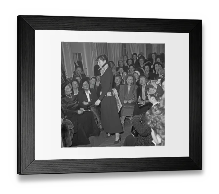 Framed Print : Jacques Fath Summer 1948 Fashion Show Framed Print : Jacques Fath Summer 1948 Fashion Show