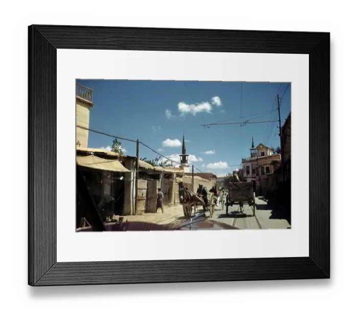 Framed Print : STREET IN DAMASCUS Framed Print : STREET IN DAMASCUS