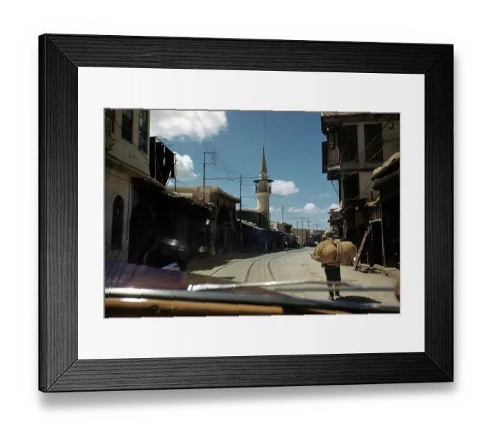 Framed Print : STREET IN DAMASCUS Framed Print : STREET IN DAMASCUS