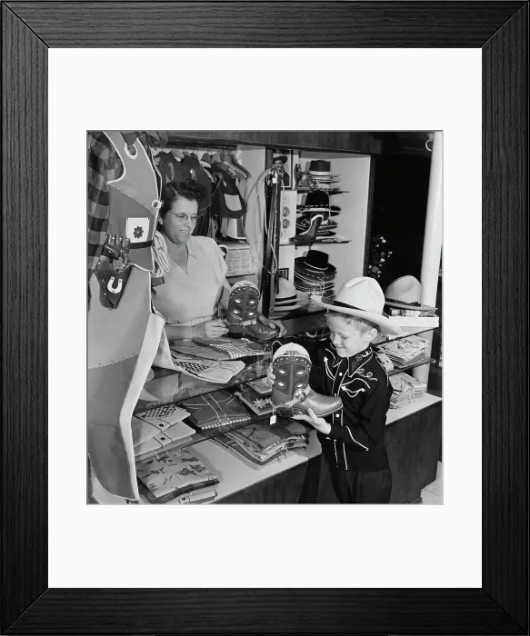 Framed Print : Shopping At Brown's Framed Print : Shopping At Brown's