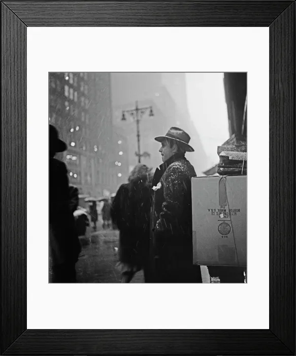 Framed Print : Heavy Snowfall In New York City Framed Print : Heavy Snowfall In New York City