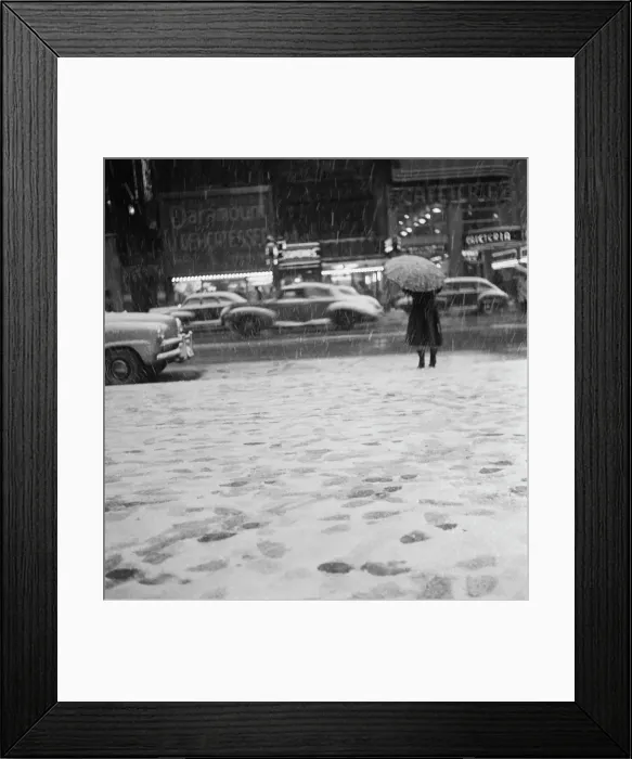 Framed Print : Heavy Snowfall In New York City Framed Print : Heavy Snowfall In New York City