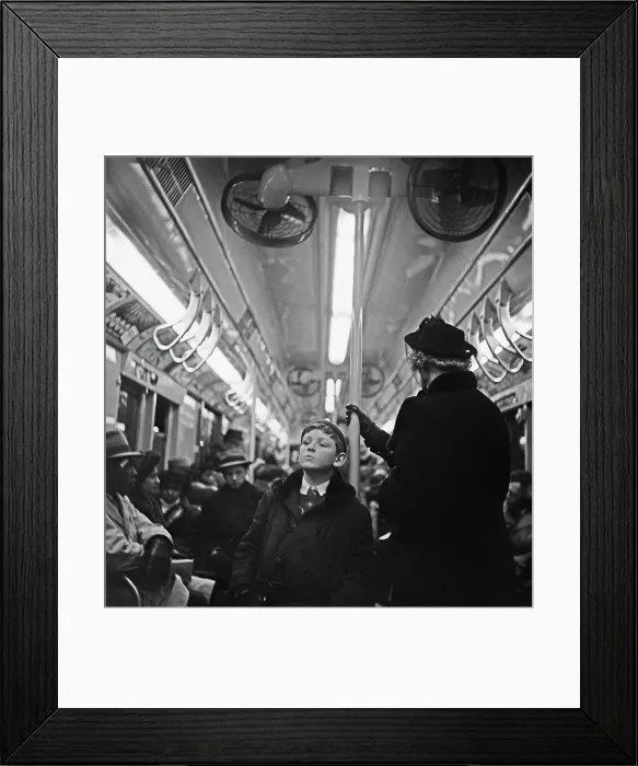 Framed Print : Subway Travel, 1948