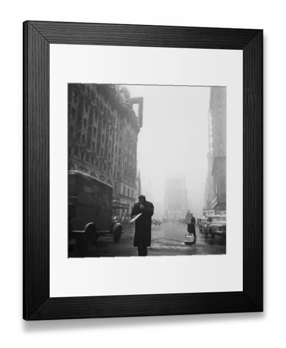 Framed Print : Heavy Snowfall In New York City Framed Print : Heavy Snowfall In New York City