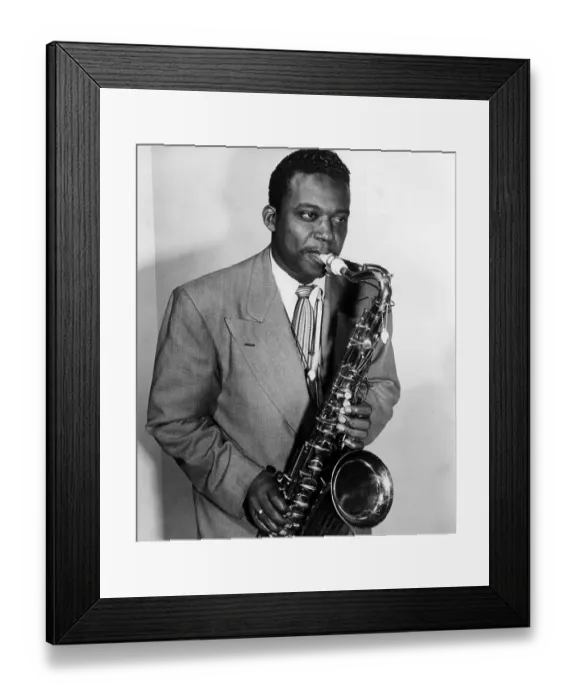 Framed Print : Gene Ammons With Woody Herman Orchestra Framed Print : Gene Ammons With Woody Herman Orchestra