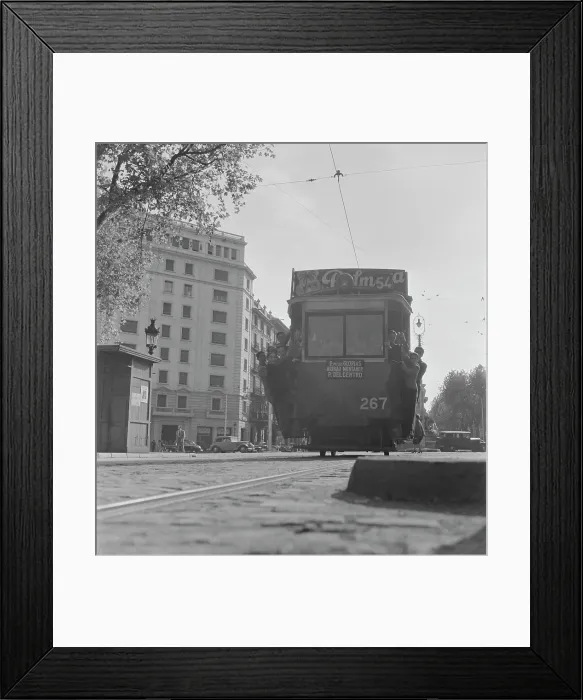 Framed Print : Barcelona Street Car Framed Print : Barcelona Street Car