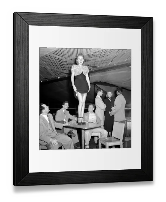 Framed Print : Beautiful Legs Contest At Casino Gardens In LA Framed Print : Beautiful Legs Contest At Casino Gardens In LA