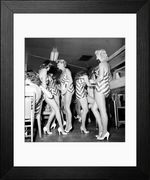 Framed Print : Beautiful Legs Contest At Casino Gardens In LA Framed Print : Beautiful Legs Contest At Casino Gardens In LA