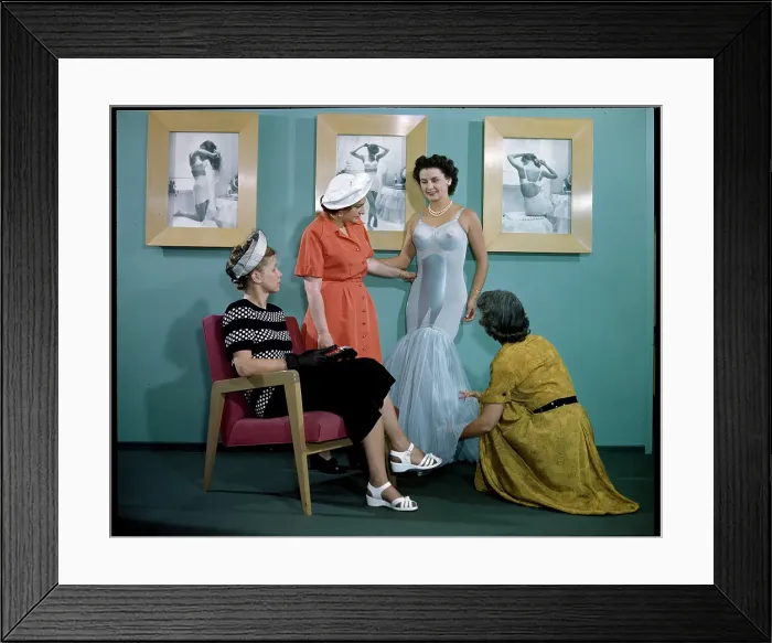 Framed Print : LINGERIE FASHION AND DESIGNERS