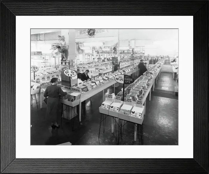 Framed Print : Wallichs Music City Record Store Framed Print : Wallichs Music City Record Store