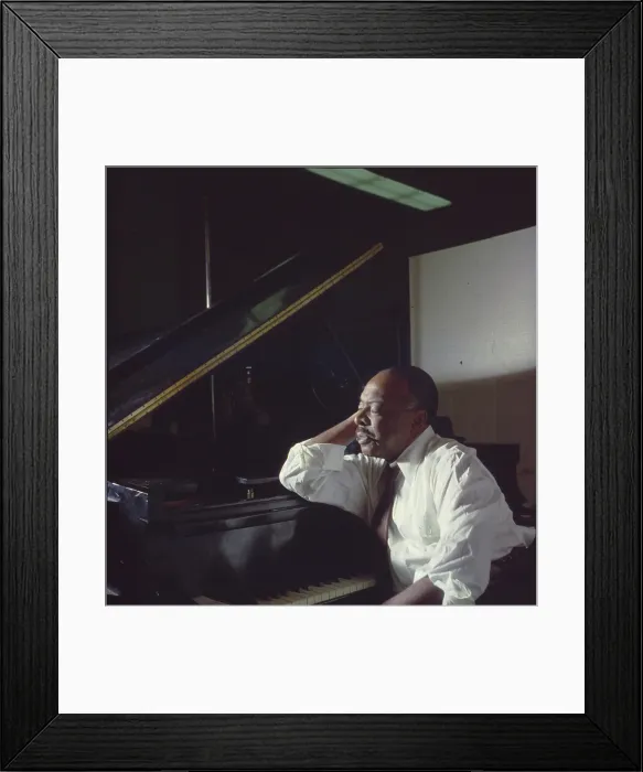 Framed Print : Count Basie Portrait Session Framed Print : Count Basie Portrait Session