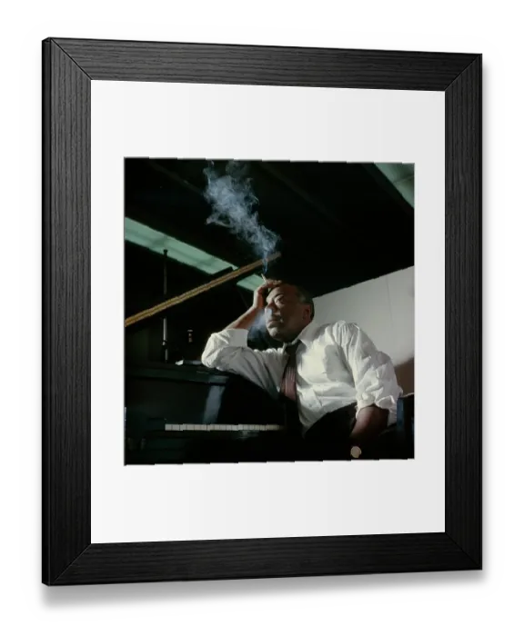 Framed Print : Count Basie Portrait Session Framed Print : Count Basie Portrait Session
