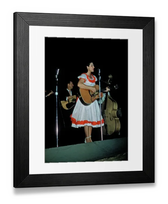 Framed Print : Kitty Wells Performing Framed Print : Kitty Wells Performing