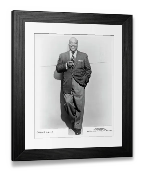 Framed Print : Count Basie Portrait Session Framed Print : Count Basie Portrait Session