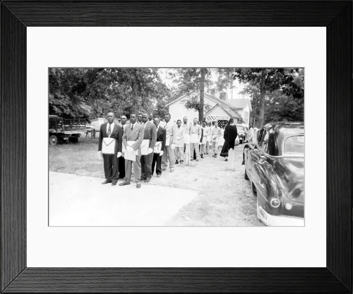 Framed Print : Black Masonic Group Framed Print : Black Masonic Group