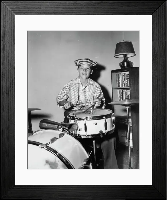 Framed Print : Ricky Nelson On The Drums Framed Print : Ricky Nelson On The Drums