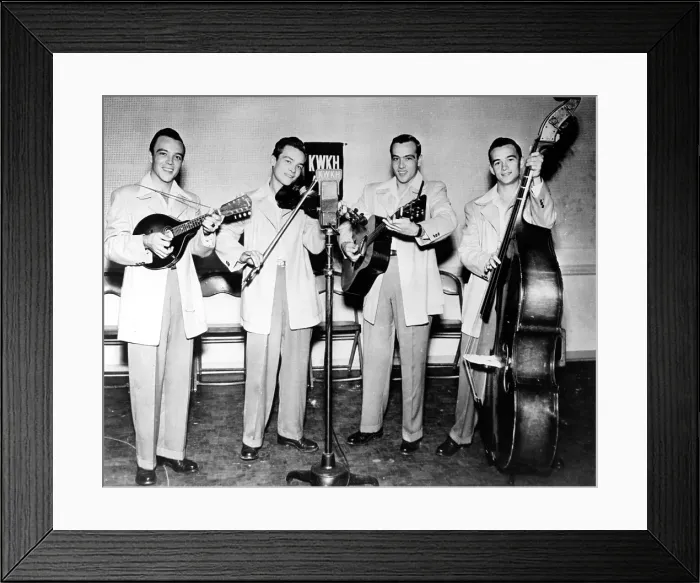 Framed Print : Williams Brothers At KWKH-AM Framed Print : Williams Brothers At KWKH-AM