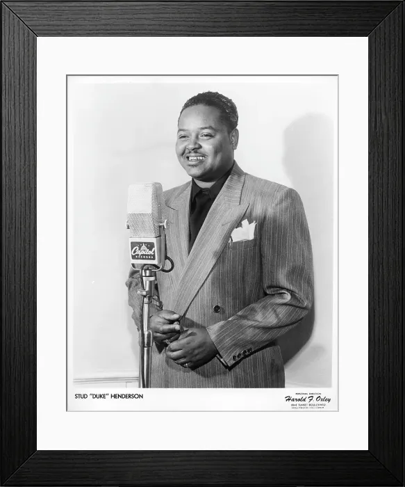 Framed Print : Stud Duke Henderson Portrait Framed Print : Stud Duke Henderson Portrait