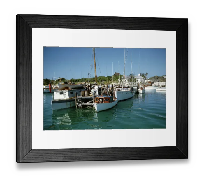 Framed Print : Deep Sea Fishing, Cat Cay Island, Bahamas