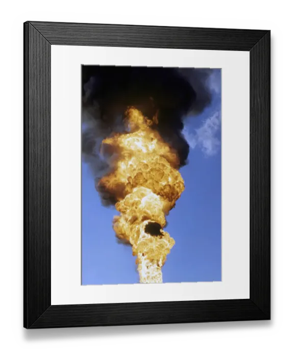 Framed Print : Oil-Well Fire Framed Print : Oil-Well Fire