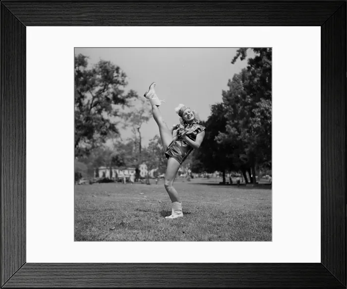 Framed Print : Baton Swirling Contest