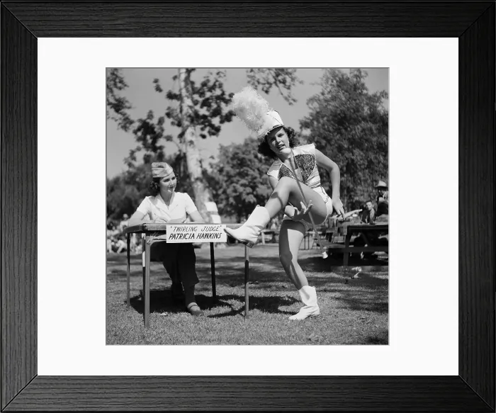 Framed Print : Baton Swirling Contest Framed Print : Baton Swirling Contest