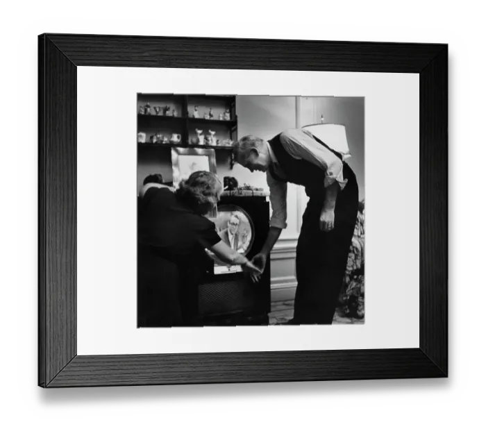Framed Print : Couple Watching TV Framed Print : Couple Watching TV