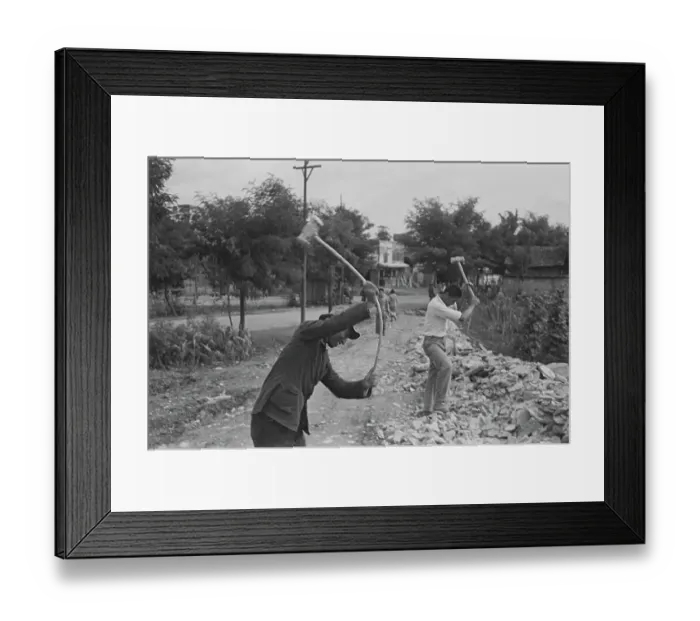 Framed Print : Breaking Rocks Framed Print : Breaking Rocks