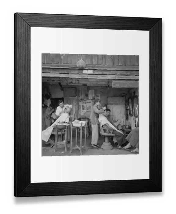 Framed Print : Asian Barber Framed Print : Asian Barber
