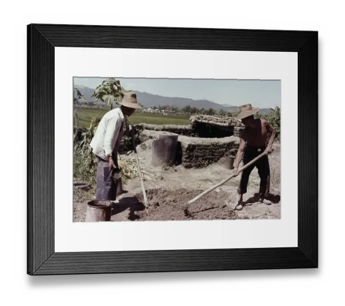 Framed Print : House Building In China Framed Print : House Building In China