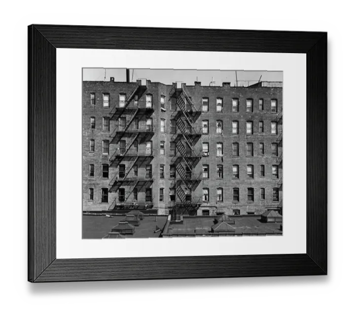 Framed Print : Bronx Tenement