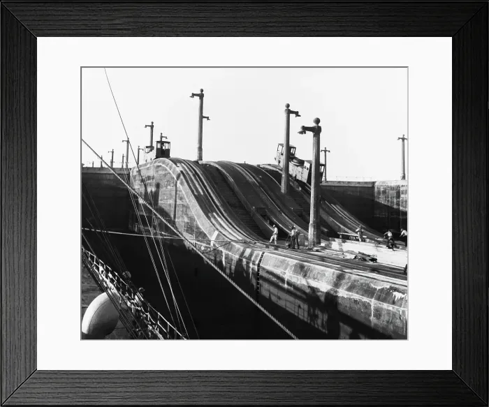 Framed Print : Panama Canal Mules Framed Print : Panama Canal Mules
