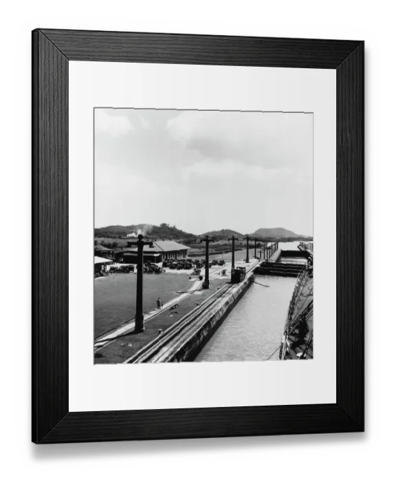 Framed Print : Panama Canal Mules Framed Print : Panama Canal Mules